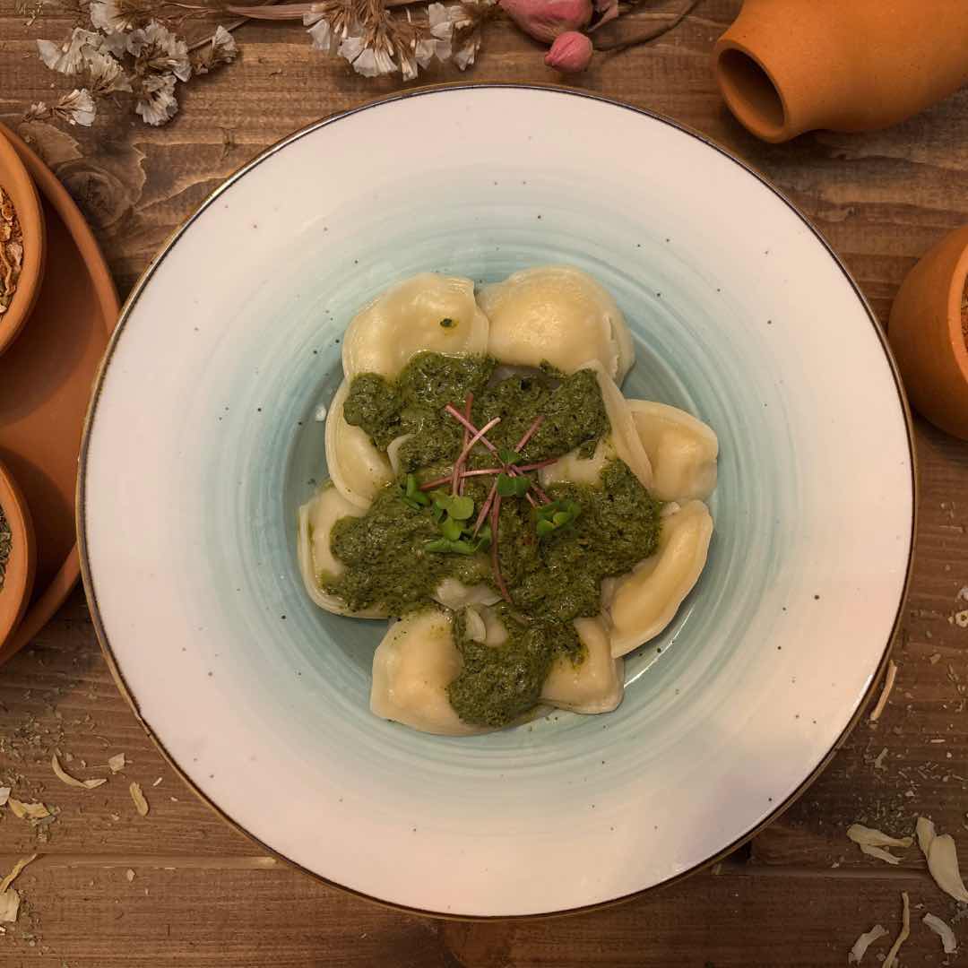 Ravioli with Georgian Homemade Pesto